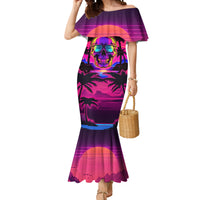 Foreuer Chasing Sunsets Skull Mermaid Dress - Wonder Print Shop