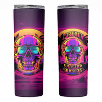 Foreuer Chasing Sunsets Skull Skinny Tumbler - Wonder Print Shop