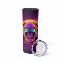 Foreuer Chasing Sunsets Skull Skinny Tumbler - Wonder Print Shop