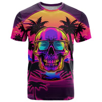 Foreuer Chasing Sunsets Skull T Shirt - Wonder Print Shop