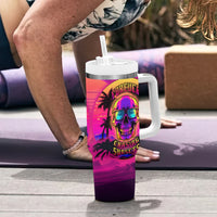 Foreuer Chasing Sunsets Skull Tumbler With Handle - Wonder Print Shop