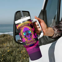 Foreuer Chasing Sunsets Skull Tumbler With Handle - Wonder Print Shop