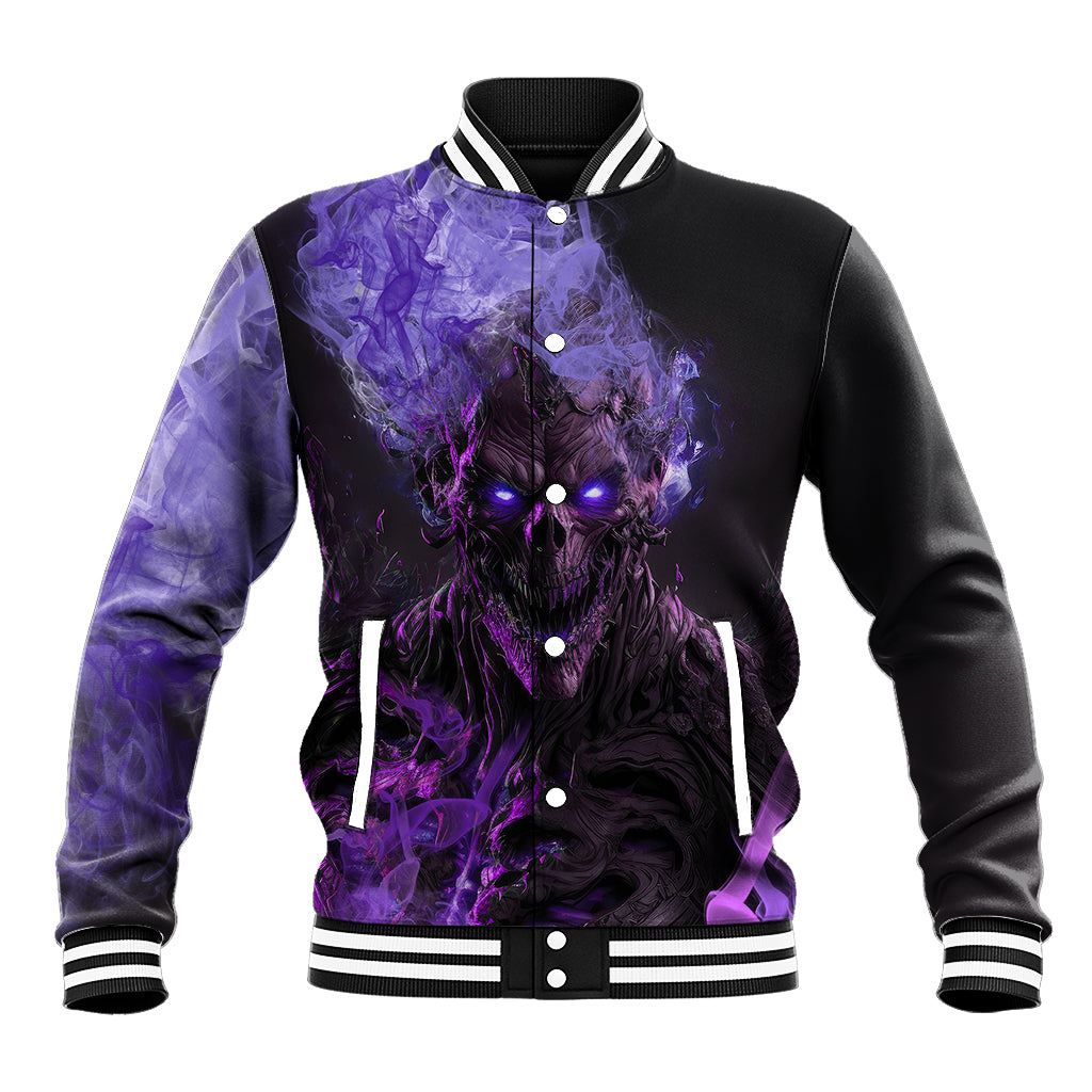 Don't Test The Monster In Me Baseball Jacket - Wonder Print Shop