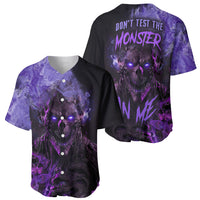 Don't Test The Monster In Me Baseball Jersey - Wonder Print Shop