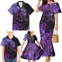 Don't Test The Monster In Me Family Matching Mermaid Dress and Hawaiian Shirt - Wonder Print Shop