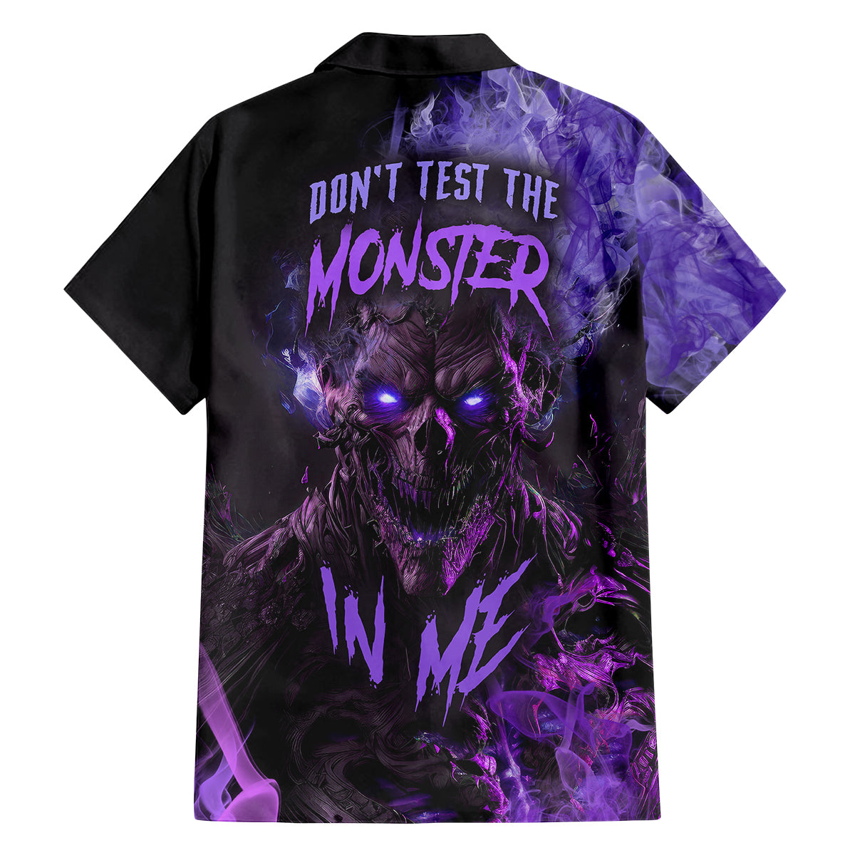 Don't Test The Monster In Me Family Matching Off Shoulder Maxi Dress and Hawaiian Shirt - Wonder Print Shop
