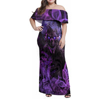 Don't Test The Monster In Me Family Matching Off Shoulder Maxi Dress and Hawaiian Shirt - Wonder Print Shop