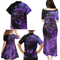 Don't Test The Monster In Me Family Matching Puletasi Dress and Hawaiian Shirt - Wonder Print Shop