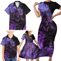 Don't Test The Monster In Me Family Matching Short Sleeve Bodycon Dress and Hawaiian Shirt - Wonder Print Shop