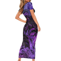 Don't Test The Monster In Me Family Matching Short Sleeve Bodycon Dress and Hawaiian Shirt - Wonder Print Shop