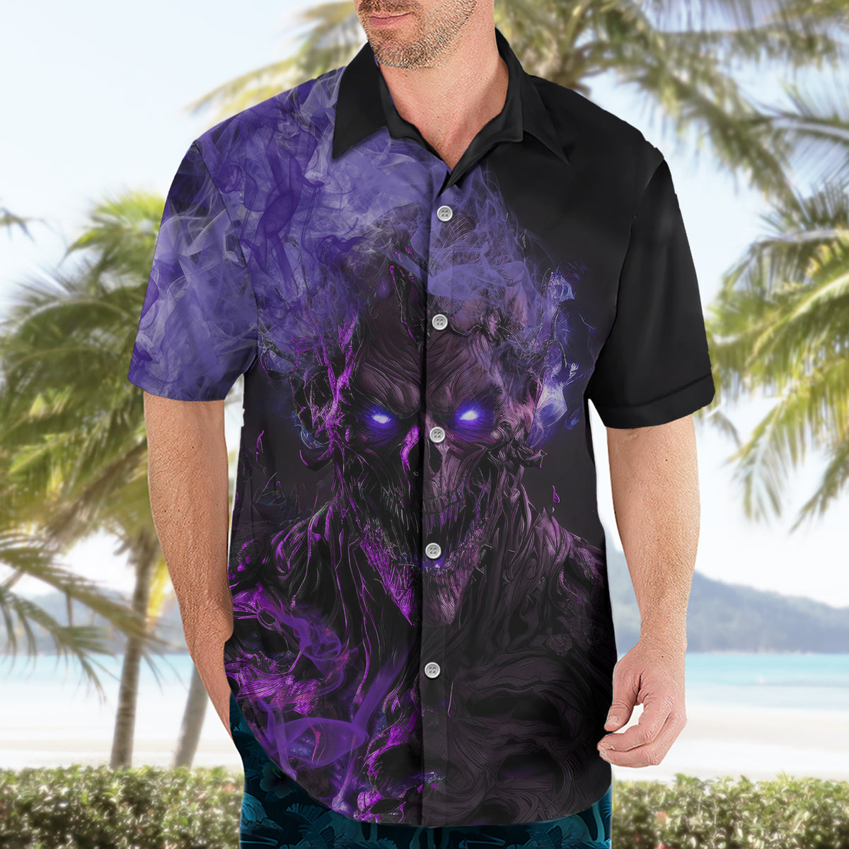 Don't Test The Monster In Me Hawaiian Shirt - Wonder Print Shop