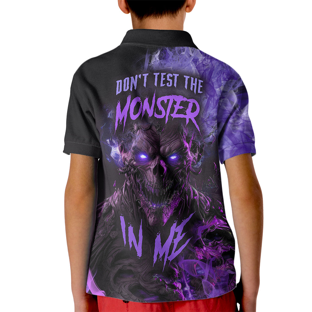 Don't Test The Monster In Me Kid Polo Shirt - Wonder Print Shop
