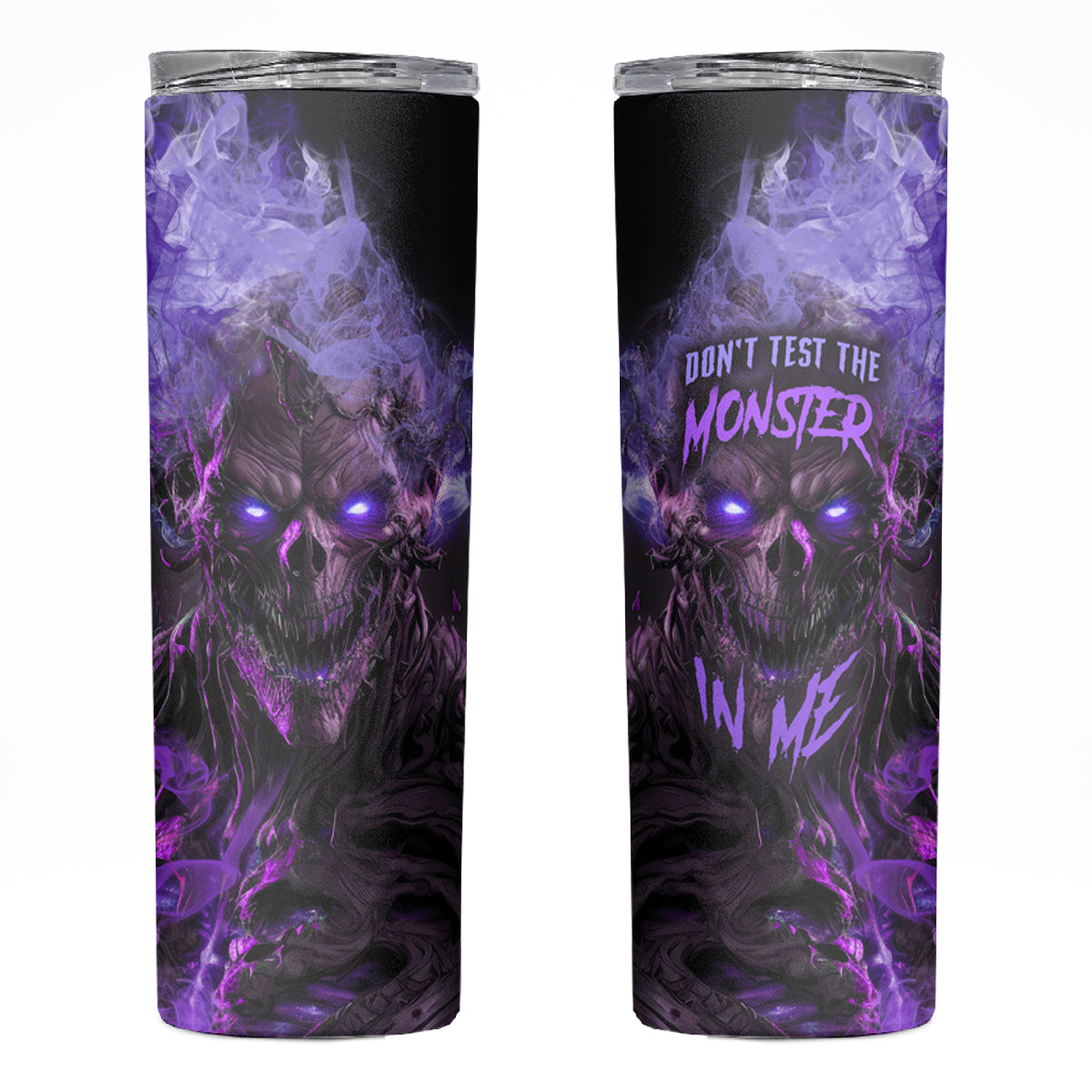 Don't Test The Monster In Me Skinny Tumbler - Wonder Print Shop