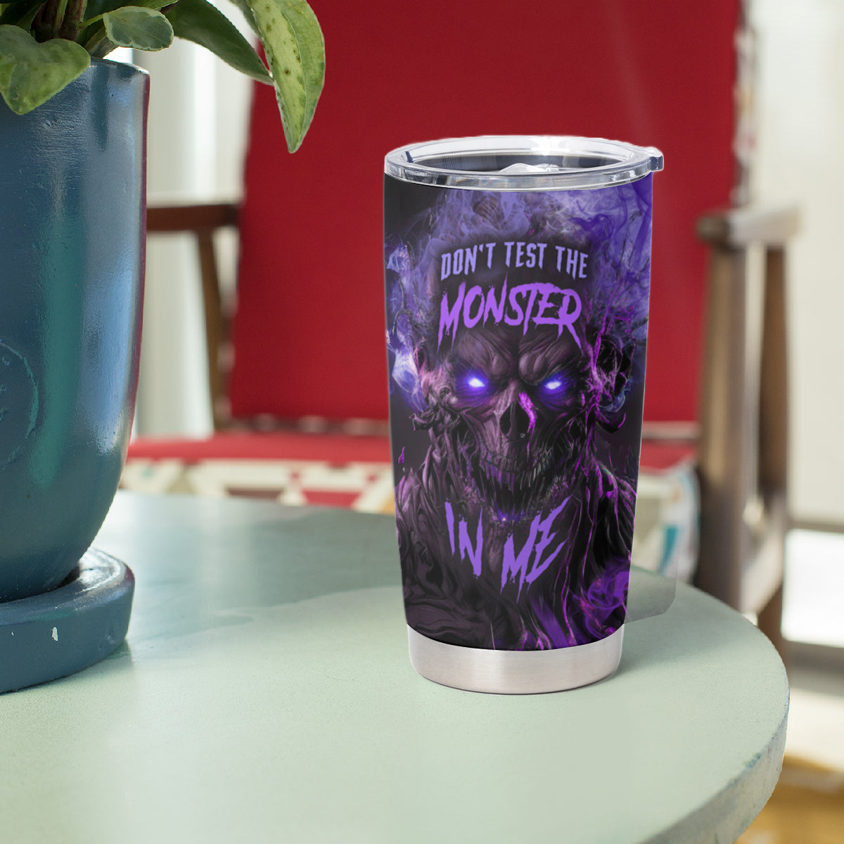Don't Test The Monster In Me Tumbler Cup - Wonder Print Shop