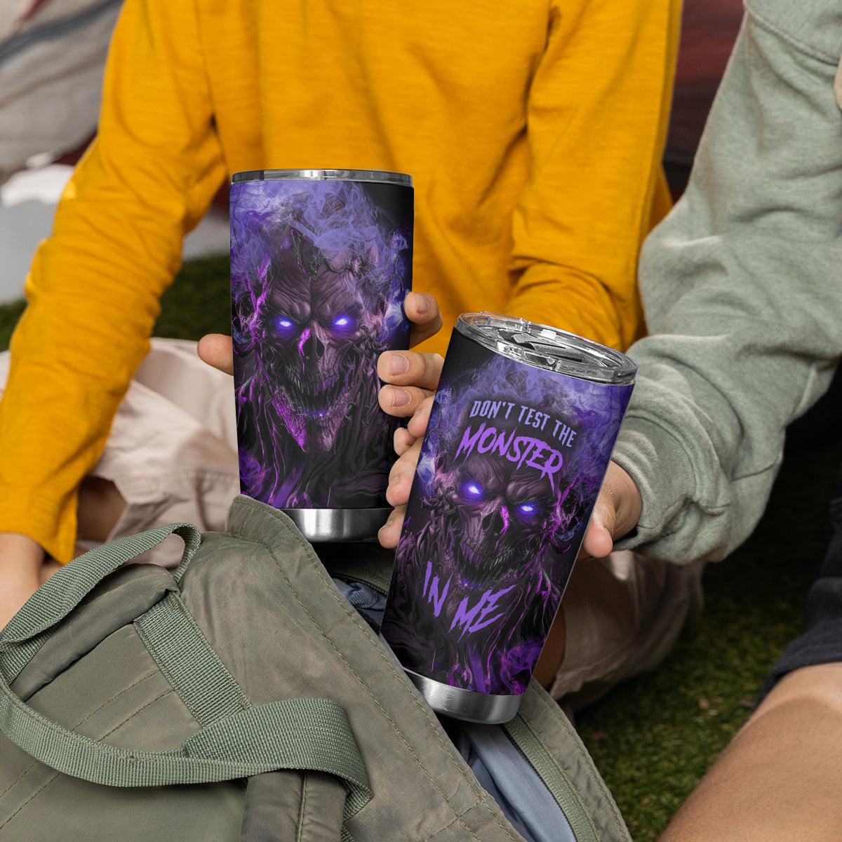 Don't Test The Monster In Me Tumbler Cup - Wonder Print Shop