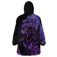 Don't Test The Monster In Me Wearable Blanket Hoodie - Wonder Print Shop