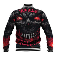 Time To Unleash Alittle Hell!! Baseball Jacket - Wonder Print Shop