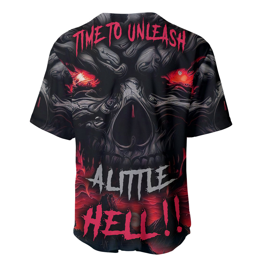 Time To Unleash Alittle Hell!! Baseball Jersey - Wonder Print Shop