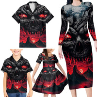 Time To Unleash Alittle Hell!! Family Matching Long Sleeve Bodycon Dress and Hawaiian Shirt - Wonder Print Shop