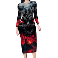 Time To Unleash Alittle Hell!! Family Matching Long Sleeve Bodycon Dress and Hawaiian Shirt - Wonder Print Shop