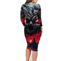 Time To Unleash Alittle Hell!! Family Matching Long Sleeve Bodycon Dress and Hawaiian Shirt - Wonder Print Shop