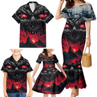 Time To Unleash Alittle Hell!! Family Matching Mermaid Dress and Hawaiian Shirt - Wonder Print Shop