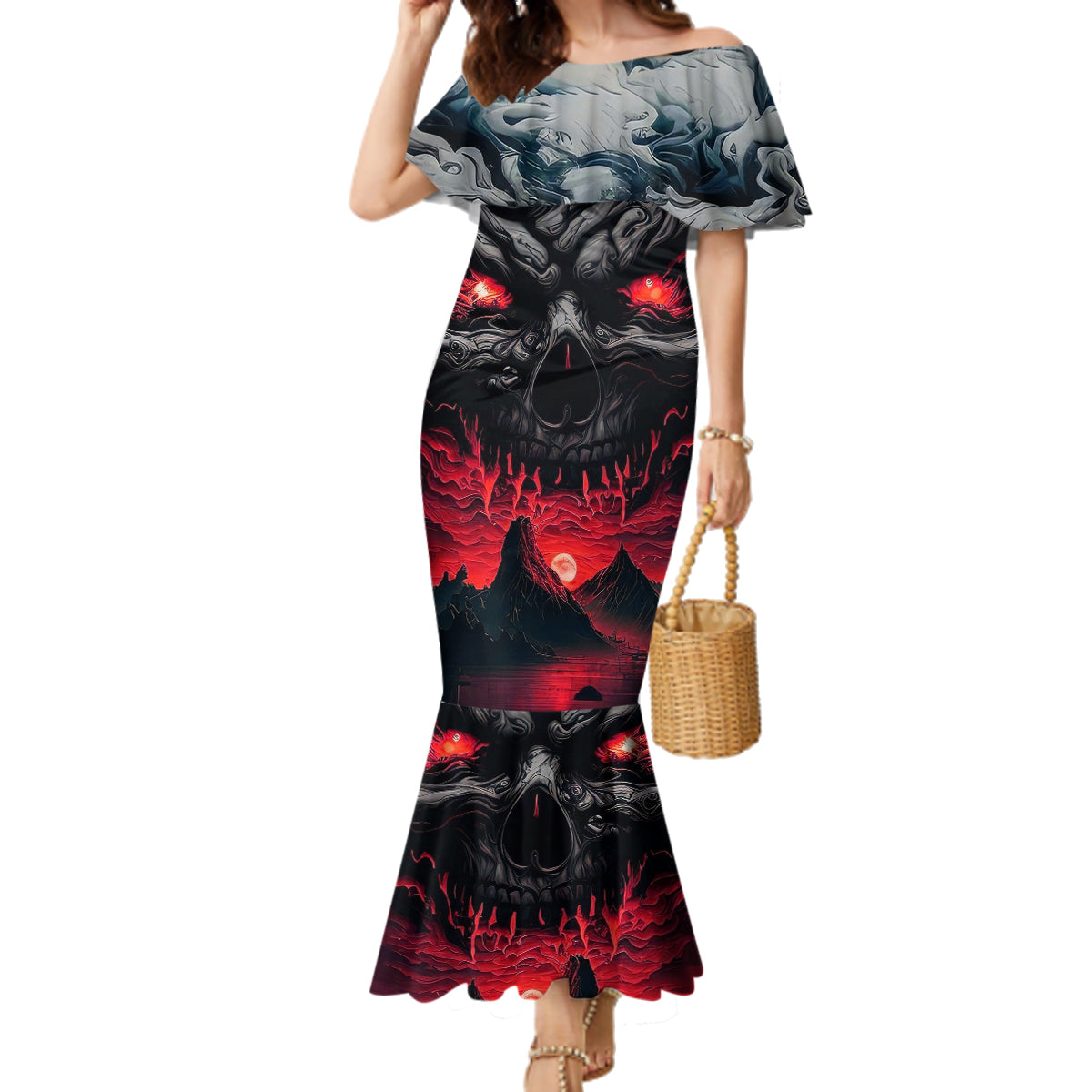 Time To Unleash Alittle Hell!! Family Matching Mermaid Dress and Hawaiian Shirt - Wonder Print Shop