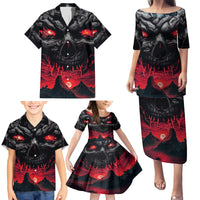 Time To Unleash Alittle Hell!! Family Matching Puletasi Dress and Hawaiian Shirt - Wonder Print Shop