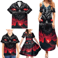 Time To Unleash Alittle Hell!! Family Matching Summer Maxi Dress and Hawaiian Shirt - Wonder Print Shop
