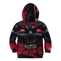 Time To Unleash Alittle Hell!! Kid Hoodie - Wonder Print Shop