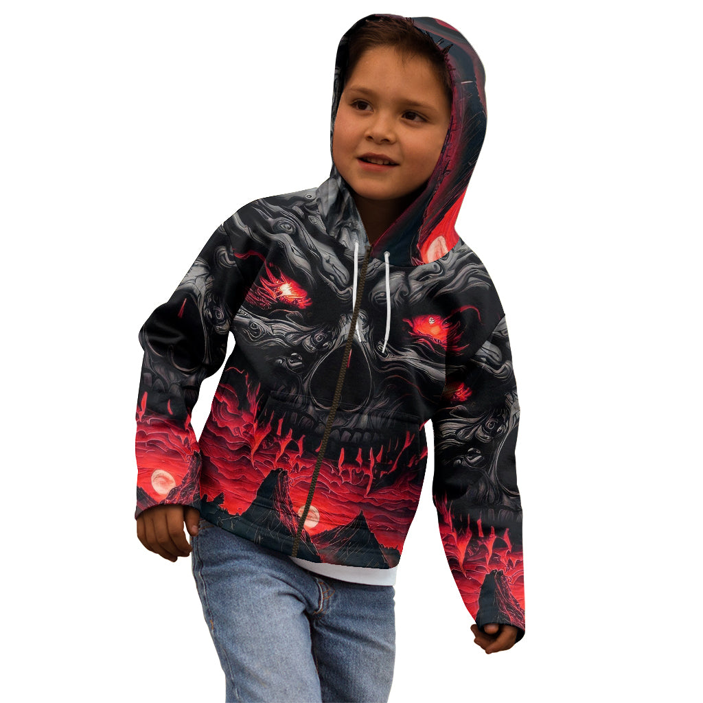 Time To Unleash Alittle Hell!! Kid Hoodie - Wonder Print Shop