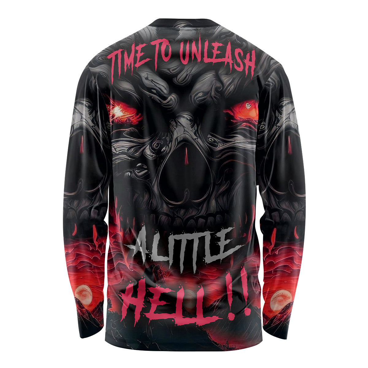 Time To Unleash Alittle Hell!! Long Sleeve Shirt - Wonder Print Shop