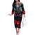 Time To Unleash Alittle Hell!! Off The Shoulder Long Sleeve Dress - Wonder Print Shop