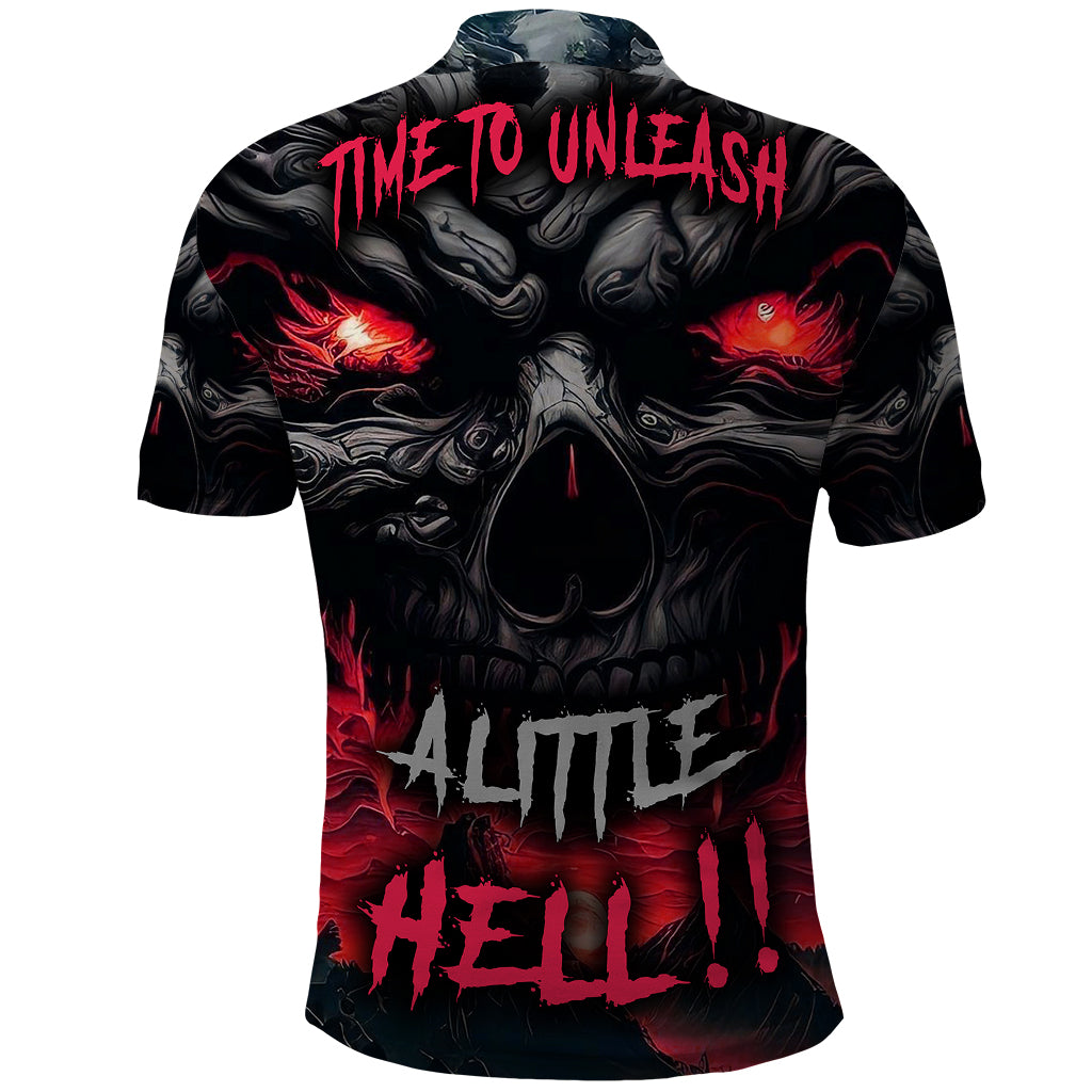 Time To Unleash Alittle Hell!! Polo Shirt - Wonder Print Shop