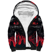 Time To Unleash Alittle Hell!! Sherpa Hoodie - Wonder Print Shop