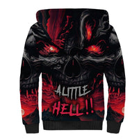 Time To Unleash Alittle Hell!! Sherpa Hoodie - Wonder Print Shop
