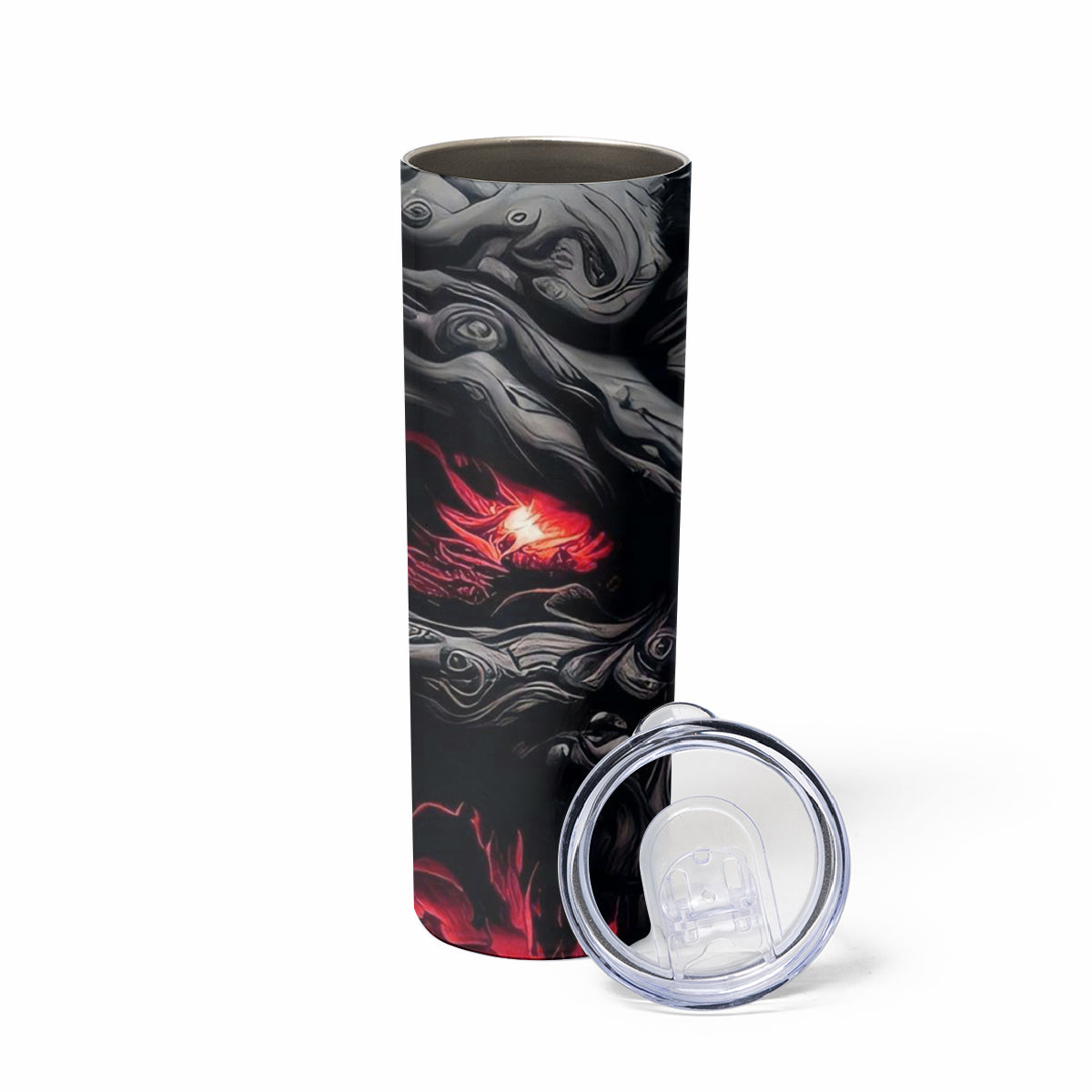 Time To Unleash Alittle Hell!! Skinny Tumbler - Wonder Print Shop