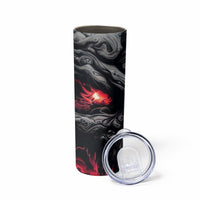 Time To Unleash Alittle Hell!! Skinny Tumbler - Wonder Print Shop