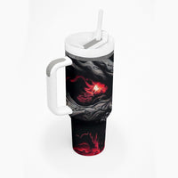 Time To Unleash Alittle Hell!! Tumbler With Handle - Wonder Print Shop