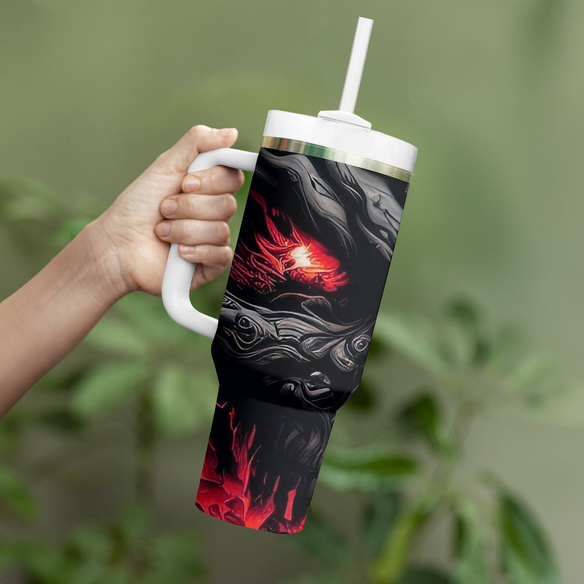 Time To Unleash Alittle Hell!! Tumbler With Handle - Wonder Print Shop