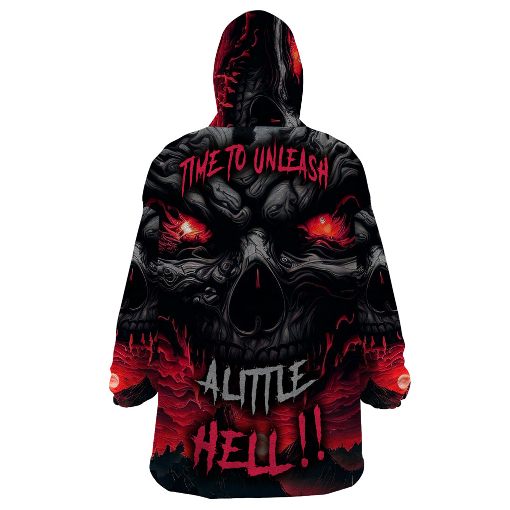 Time To Unleash Alittle Hell!! Wearable Blanket Hoodie - Wonder Print Shop