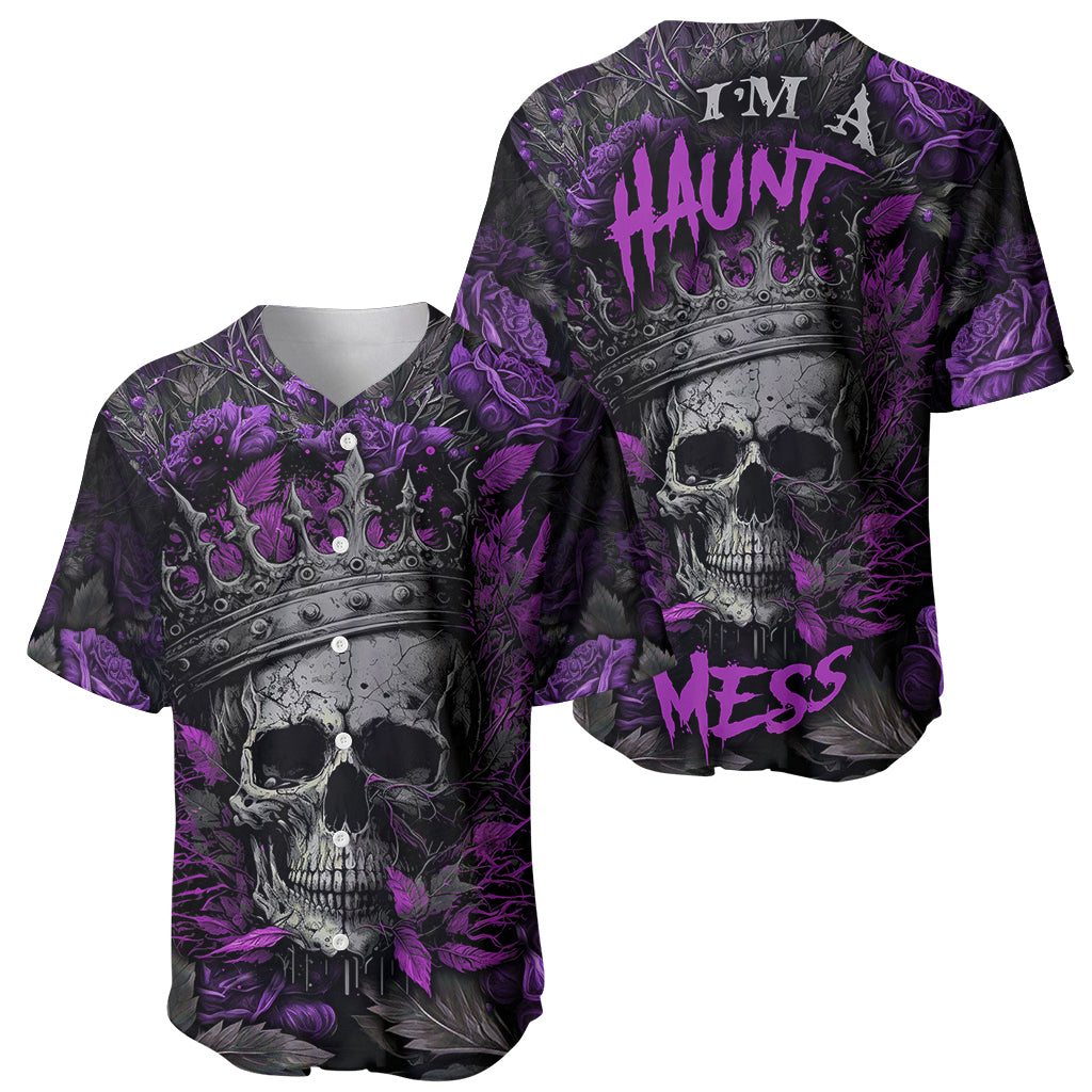 I am a Haunt Mess Baseball Jersey - Wonder Print Shop