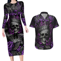 I am a Haunt Mess Couples Matching Long Sleeve Bodycon Dress and Hawaiian Shirt - Wonder Print Shop