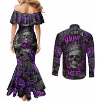 i-am-a-haunt-mess-couples-matching-mermaid-dress-and-long-sleeve-button-shirts