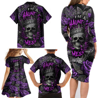 I am a Haunt Mess Family Matching Long Sleeve Bodycon Dress and Hawaiian Shirt - Wonder Print Shop