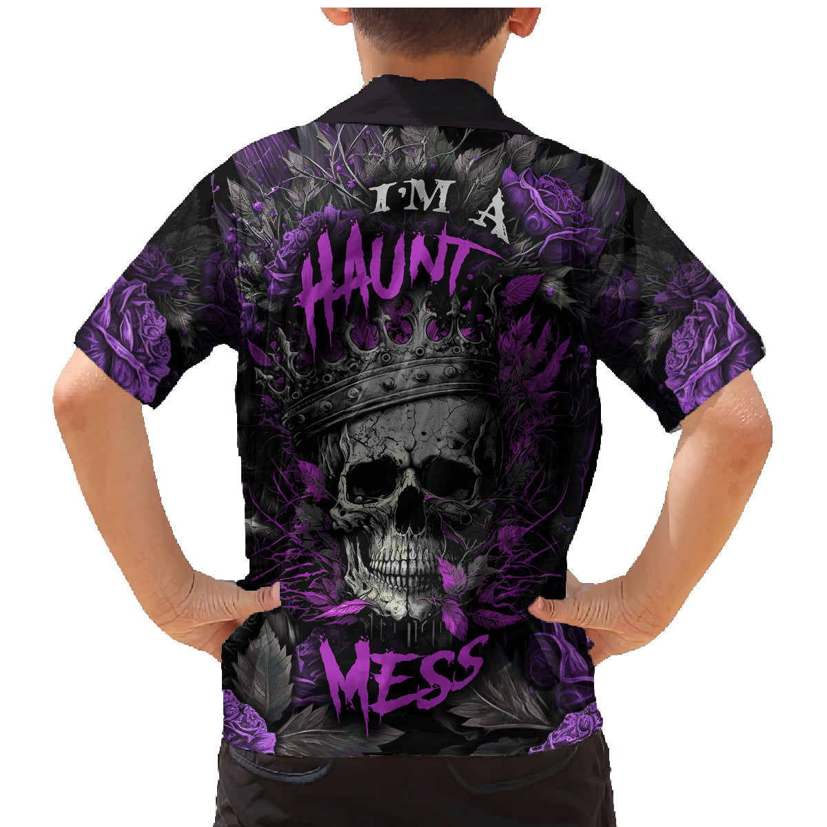 I am a Haunt Mess Family Matching Mermaid Dress and Hawaiian Shirt - Wonder Print Shop