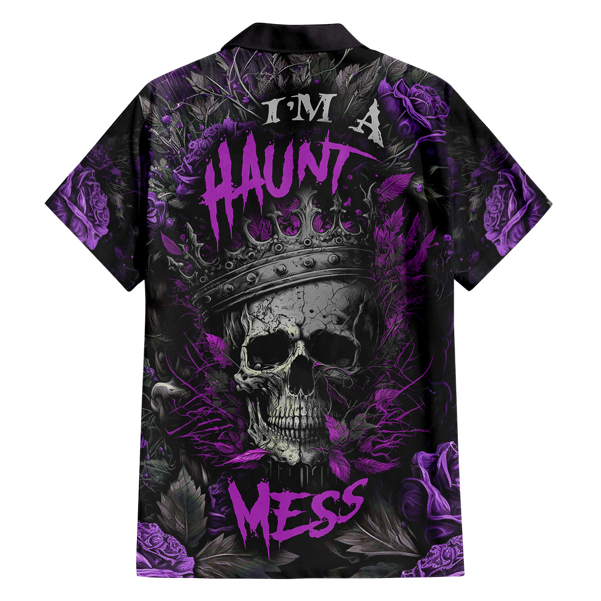 I am a Haunt Mess Family Matching Off Shoulder Maxi Dress and Hawaiian Shirt - Wonder Print Shop