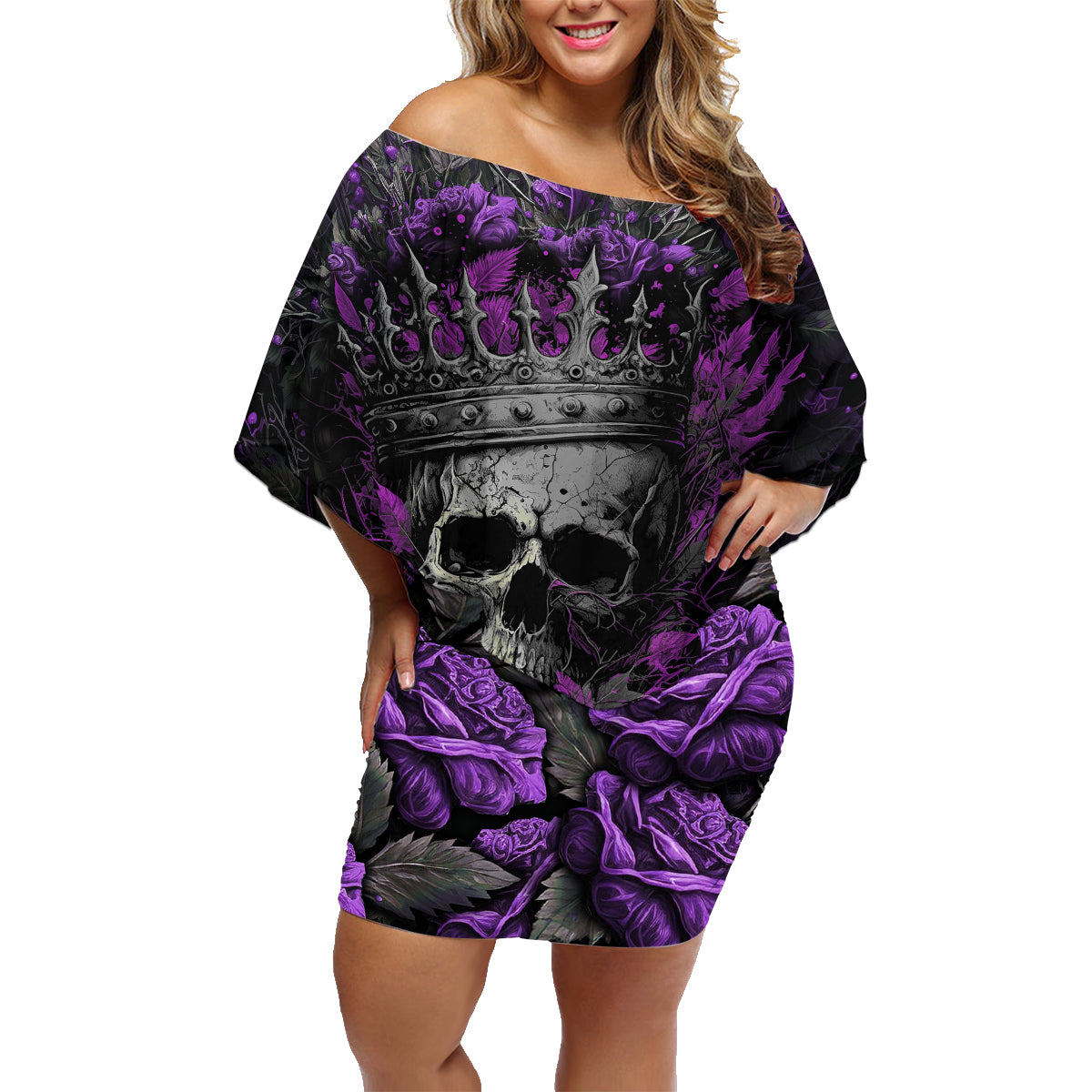I am a Haunt Mess Family Matching Off Shoulder Short Dress and Hawaiian Shirt - Wonder Print Shop
