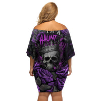 I am a Haunt Mess Family Matching Off Shoulder Short Dress and Hawaiian Shirt - Wonder Print Shop