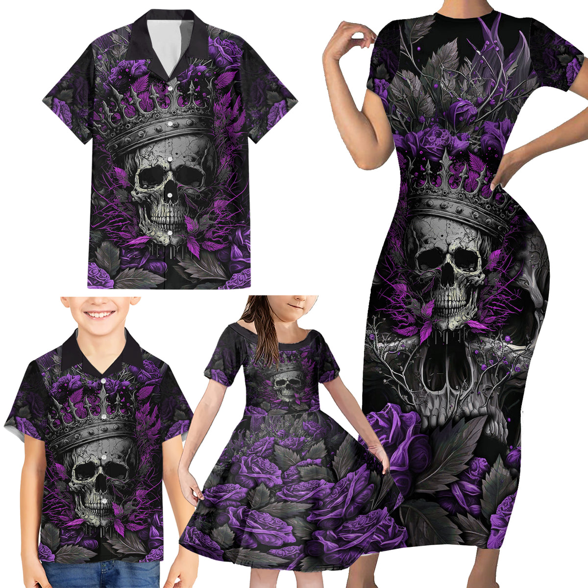 I am a Haunt Mess Family Matching Short Sleeve Bodycon Dress and Hawaiian Shirt - Wonder Print Shop